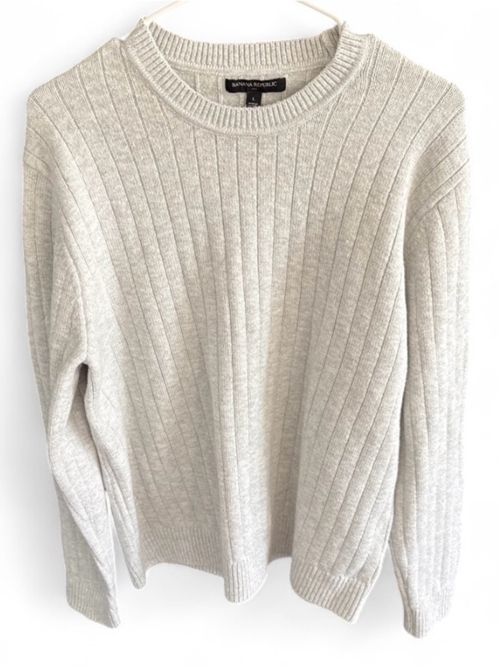 Banana-republic Women's Grey and Cream Jumper